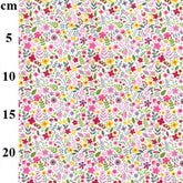 Rose & Hubble Spring Ditsy Floral Stoff 100 % Baumwolle Popeline Bastelstoff Material 110 cm breit Nähen, Schneidern, Quilten Baumwolle CP0872